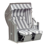 SonnenPartner Strandkorb Sonnenpartner Strandkorb Classic 2-Sitzer Halbliegemodell