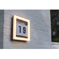 Lutec LED Außenwandleuchte Alice Hausnummernleuchte anthrazit IP44