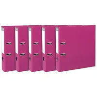 Exacompta PP-Ordner Premium, A4 80 mm, himbeere 5er Pack
