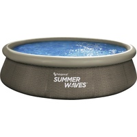 Summer Waves Rundpool 366 x 76 cm rattanbraun