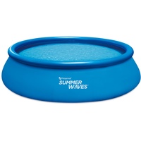 Summer Waves Quick Pool Aufblasbar Blau Ø 457 cm