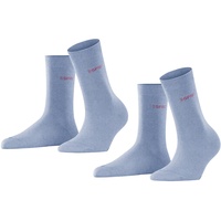 Esprit Damen Socken Uni 2er Pack - jeans -