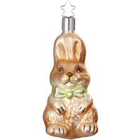 Inge-Glas® Christbaumschmuck Emma Hase 10,5cm, Frühlingserwachen (1-tlg), mundgeblasen, handbemalt