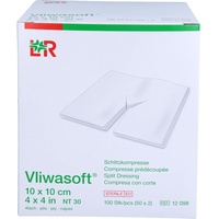 1001 Artikel Medical VLIWASOFT Schlitzkompressen 10x10 cm steril 4lagig
