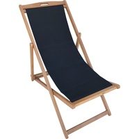 Trendline Liegestuhl 70 x 107 x 89 cm schwarz