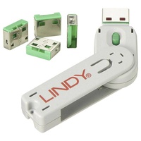 Lindy USB-A Port Schloss USB-Lock + Key 4er Set