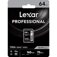 Lexar Professional 1066x Silver Series R160/W70 SDXC UHS-I U3,