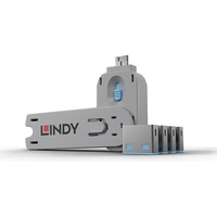 Lindy USB Port Blocker - USB-Portblocker - Blau