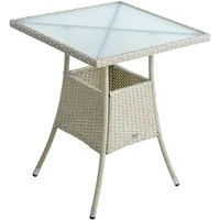 Estexo Polyrattan Balkontisch 60 x 60 x 73 cm