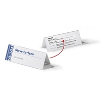 Durable Tischnamensschilder transparent 15,0 x 6,1 cm, 10 Stück