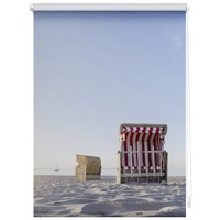 Lichtblick Rollo Klemmfix, ohne Bohren, blickdicht, Strandkorb