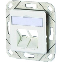 METZ CONNECT Modul Anschlussdose UPk 2 Port unbestückt reinweiß