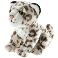 HEUNEC 289376 - Schneeleopard, Stofftier, Kuscheltier, 27cm