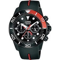 Lorus RT347JX9 Chronograph Herren Schwarz/Rot