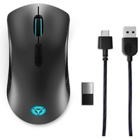 Lenovo Legion M600 Wireless Gaming Mouse, Black/Iron Grey, USB/Bluetooth