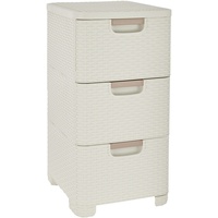 Curver STYLE Schubladenturm, creme, 37,8 x 32,8 x 60