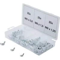 BGS Flügelmuttern-Sortiment 75 Stück