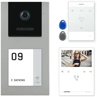 Balter EVO Aufputz Silber Video Türsprechanlage 1x Quick-Monitor 4,3"