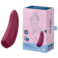 Satisfyer Curvy 1+ App-gesteuerter Druckwellenvibrator - Bordeaux