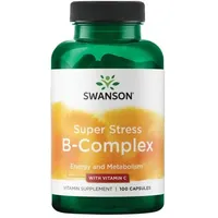 Swanson Super Stress B-Komplex mit Vitamin C 100 Kapseln