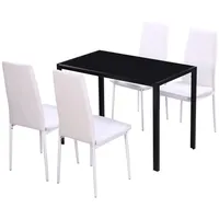 VidaXL Duolm 5-tlg. schwarz/weiß