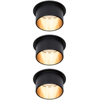 Paulmann LED Gil Coin 3StepDim rd starr 3x6W schwarz