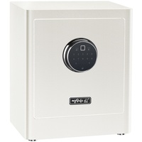BASI mySafe Premium 350 Möbeltresor Zahlenschloss, Fingerabdruckschloss Weiß