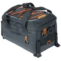Basil Miles Gepäckträgertasche schwarz/orange