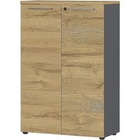 Germania Aktenschrank Agenda Home, 4232-564 grafit, grandson-eiche 2 Fachböden