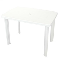 VidaXL Gartentisch 101 x 68 x 72 cm weiß