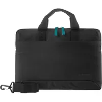 Tucano Smilza, schlanke Laptoptasche für 15.6/16 Zoll, schwarz
