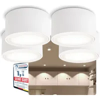 SSC-LUXon CELI-X 4er Set rund weiß Aluminium