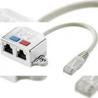 Renkforce RJ45 Netzwerk T-Adapter CAT 6 [2x RJ45-Buchse -