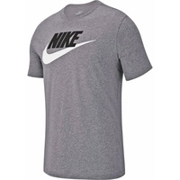 Nike Sportswear T-Shirt Herren dk grey heather/black/white M