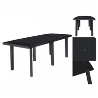 VidaXL Gartentisch 216 x 90 x 72 cm anthrazit