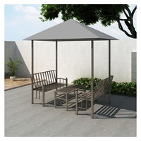 VidaXL Gartenpavillon mit Tisch und Bänken 2,5x1,5x2,4 m Anthrazit