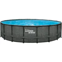 Summer Waves Elite Pool 549 x 132 cm Rattanoptik