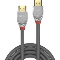 LINDY HDMI Anschlusskabel HDMI-A Stecker, HDMI-A Stecker 0.50m Grau