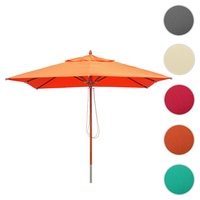 Mendler Holz-Sonnenschirm 3 x 3 m terracotta