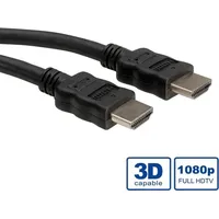 Roline HDMI High Speed Kabel mit Ethernet, LSOH, schwarz,