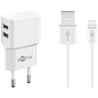 Goobay Ladekabel mit Adapter 1,0 m, 12 Watt