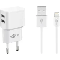 Goobay Apple Lightning Dual Ladeset 2,4 A