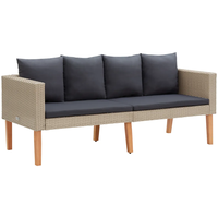 VidaXL Gartensofa mit Auflagen beige