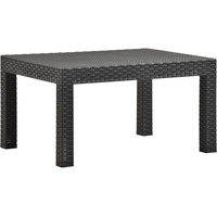 VidaXL Gartentisch Anthrazit 58x58x41 cm PP Rattan