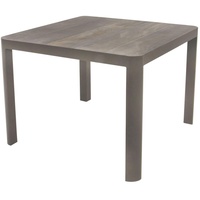 Natur24 Lesli Living Gartentisch Gartentisch Esstisch 100x100x74 cm Aluminium