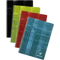 Clairefontaine 5x Notizbuch DIN A4, 90 Blatt, 90g, kariert,