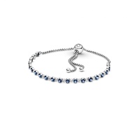 Pandora Timeless Blaues und klares Funkeln Verstellbares Armband aus