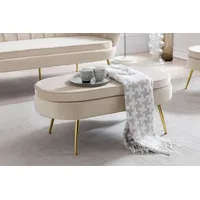 SalesFever Clam oval beige/gold