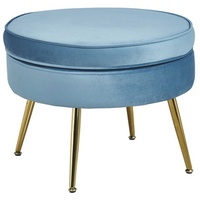 SalesFever Clam rund blau/gold