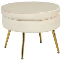 SalesFever Clam rund beige/gold